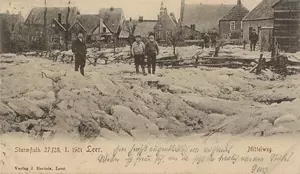 Nach der Sturmflut 1901 in Leer